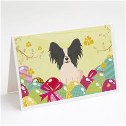 UPC 194030471906 product image for BB6076GCA7P Easter Eggs Papillon Black White Greeting Cards & Envelopes - Pack o | upcitemdb.com
