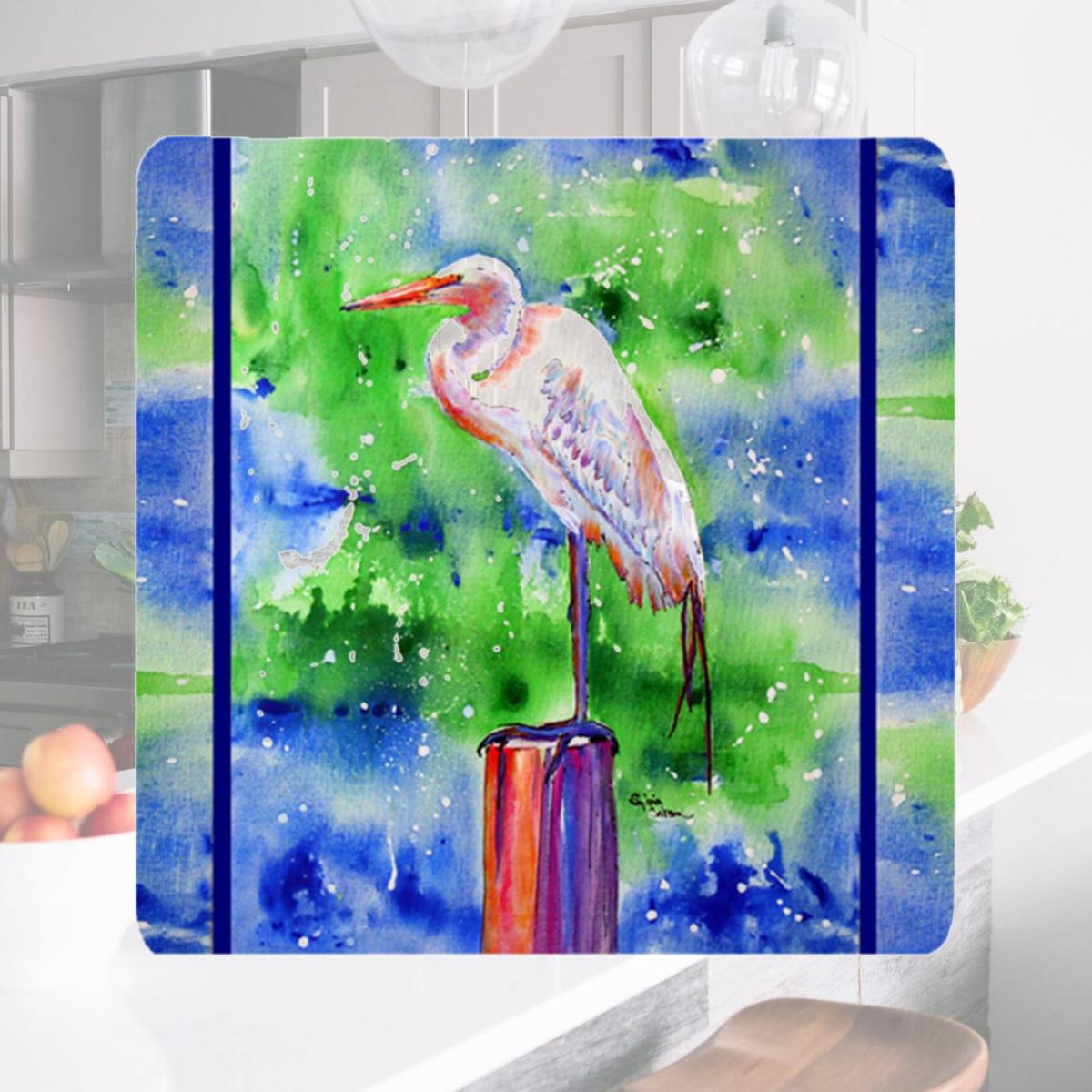 Picture of Carolines Treasures 8358FC Bird - Egret Foam Coasters - Set Of 4- 3.5 x 3.5 In.