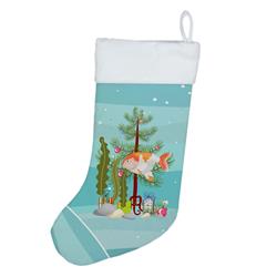 CK4513CS 18 x 13.5 in. Unisex Lionhead Goldfish Merry Christmas Christmas Stocking
