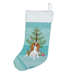 WDK3076CS 18 x 13.5 in. Unisex Cavalier King Charles Spaniel Blenheim No.1 Christmas Christmas Stocking