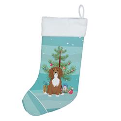 WDK3078CS 18 x 13.5 in. Unisex Cavalier King Charles Spaniel Ruby Christmas Christmas Stocking