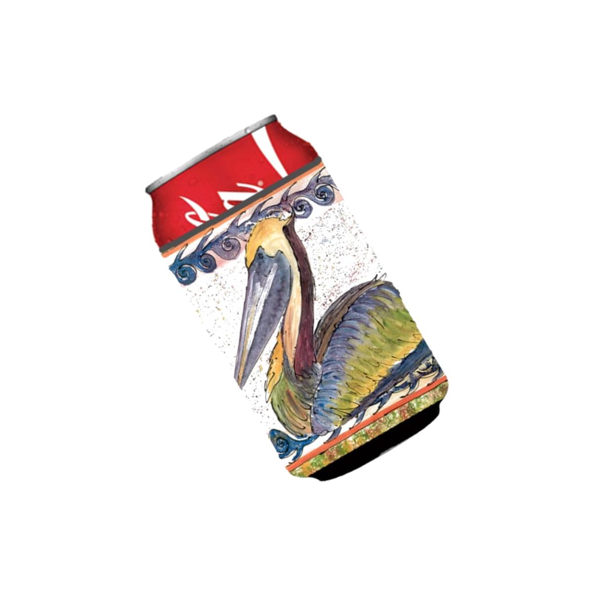 Picture of Carolines Treasures 8057CC Bird - Pelican Can Or Bottle  Hugger