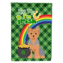 UPC 194030625965 product image for WDK4924GF 15.5 x 11.25 in. Blue & Tan Puppy Cut Yorkshire Terrier Saint Patricks | upcitemdb.com