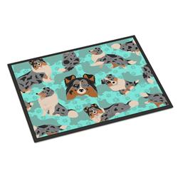 UPC 780475135628 product image for 24 x 36 in. Blue, Blue Merle Sheltie Indoor or Outdoor Mat | upcitemdb.com