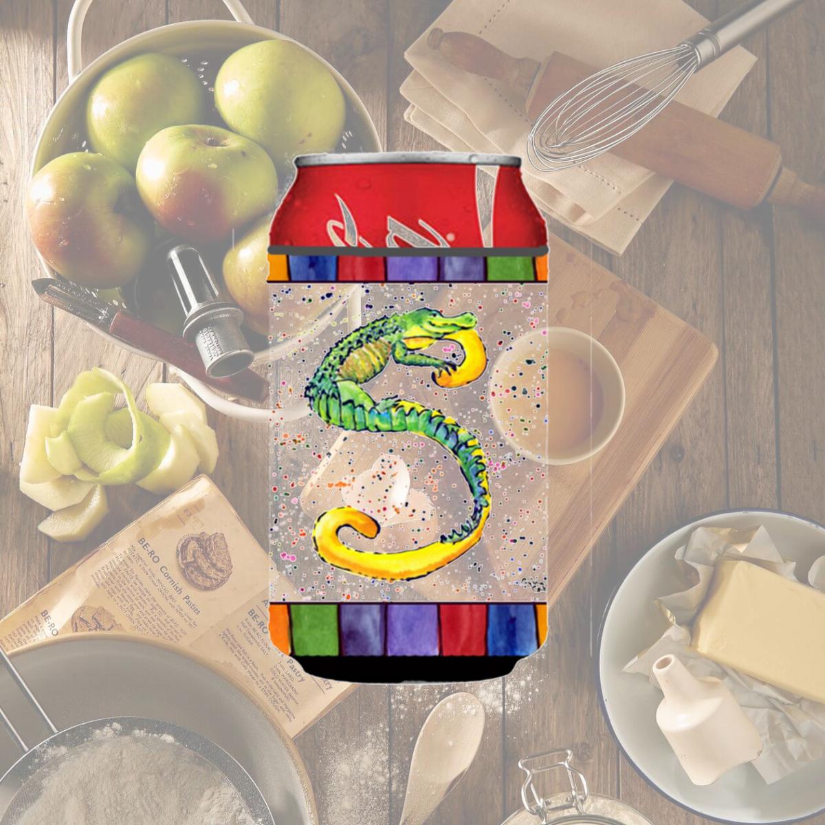 Picture of Carolines Treasures 8442-SCC Letter S With Aligator Can Or Bottle  Hugger