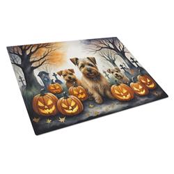 UPC 780257117002 product image for 15 x 12 in. Unisex Norfolk Terrier Spooky Halloween Glass Cutting Board - Large | upcitemdb.com