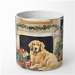 DAC2667CDL 10 oz Golden Retriever Cozy Christmas Decorative Soy Candle