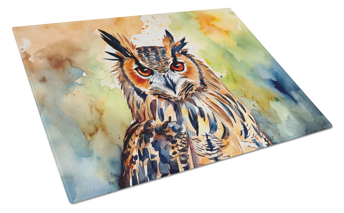 UPC 194030883662 product image for DAC3223LCB 15 x 12 in. Eurasian Eagle Owl Glass Cutting Board | upcitemdb.com
