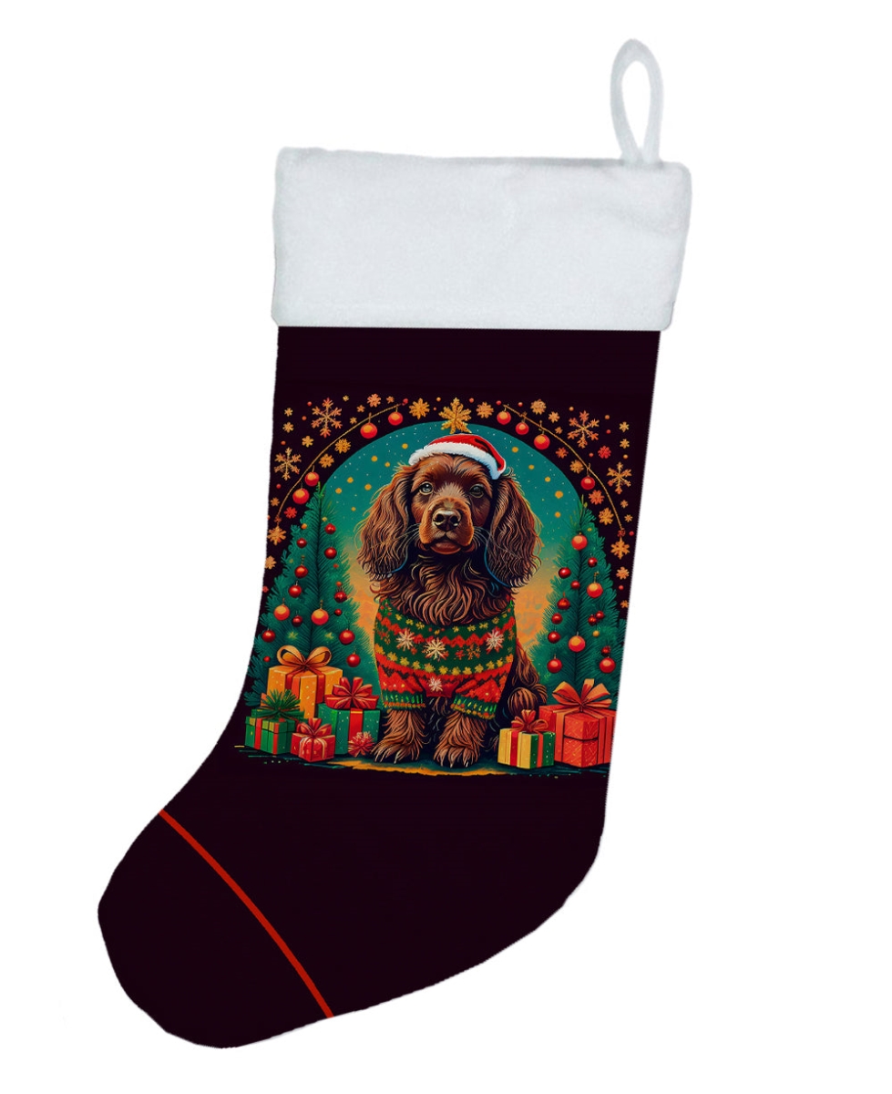 DAC1107CS 18 x 13.5 in. Unisex Boykin Spaniel Polyester Christmas Stocking