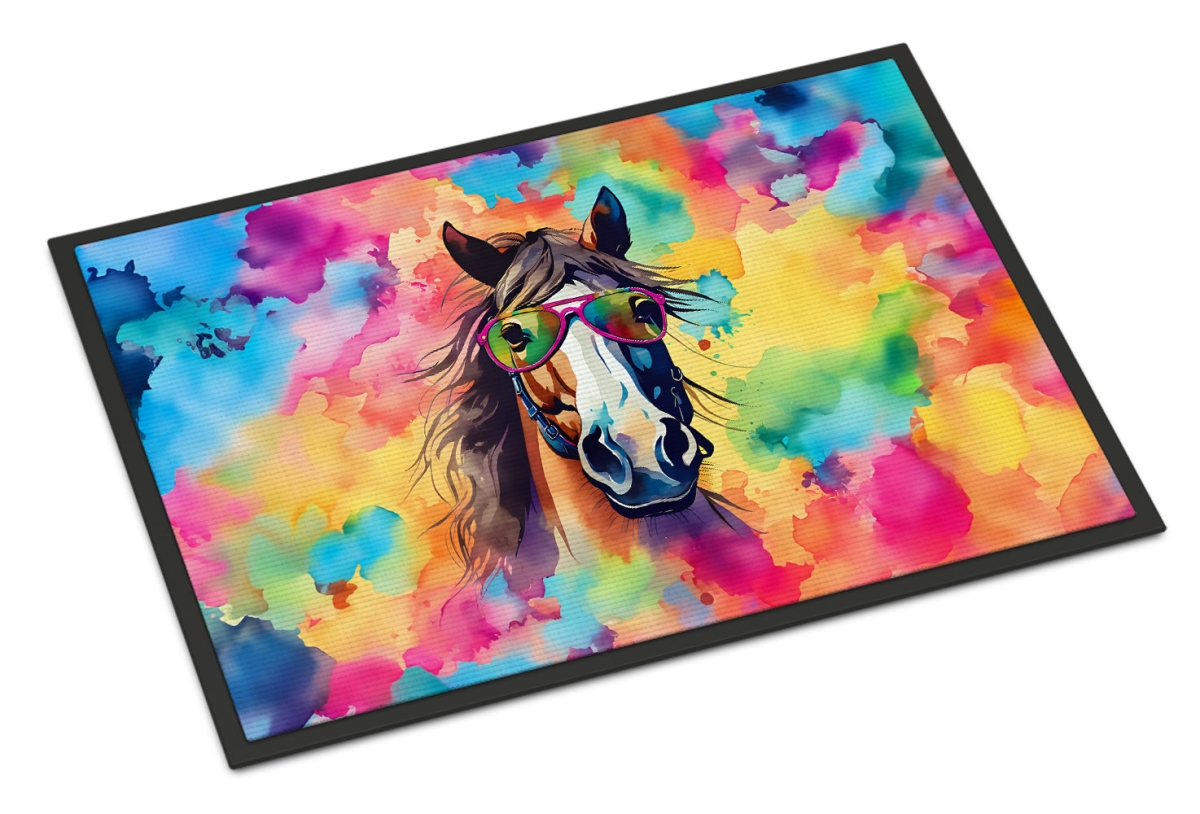 UPC 722985191503 product image for 18 x 27 in. Unisex Hippie Animal Horse Doormat | upcitemdb.com