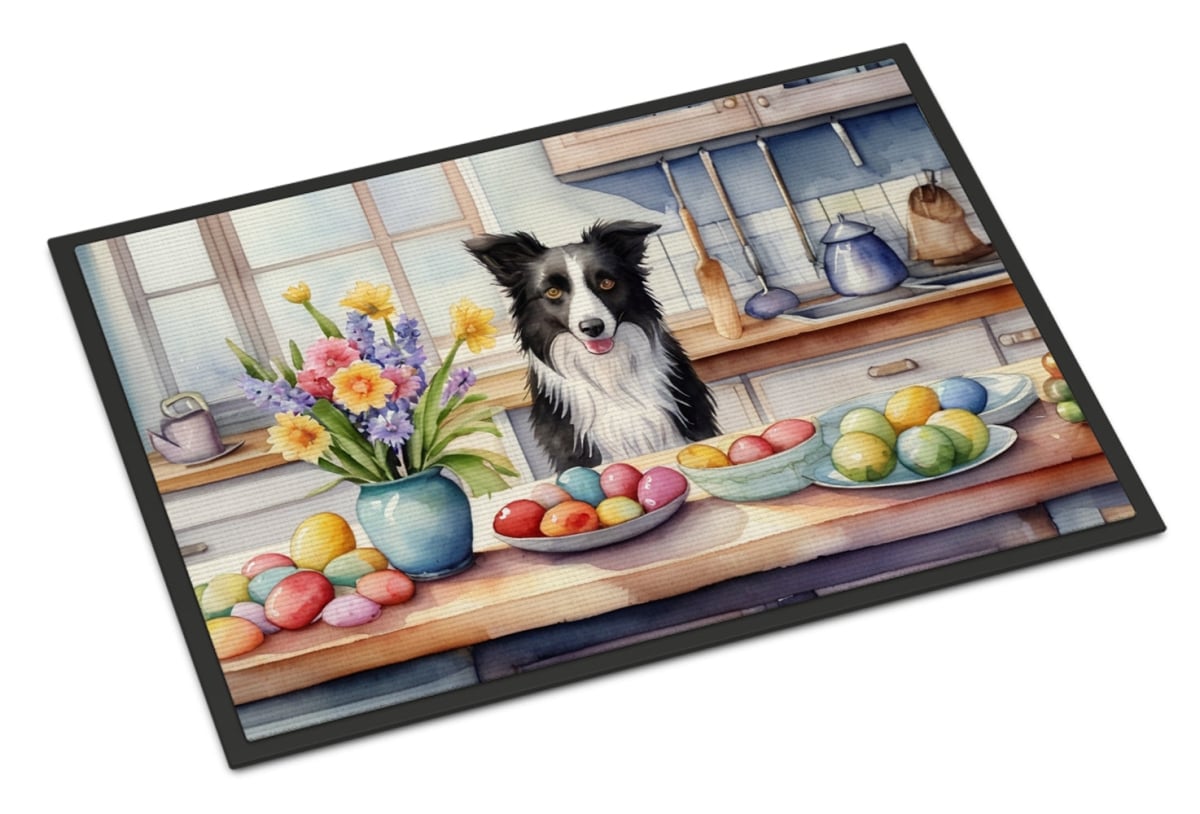 UPC 194030984789 product image for DAC6767JMAT 24 x 36 in. Decorating Easter Border Collie Doormat | upcitemdb.com
