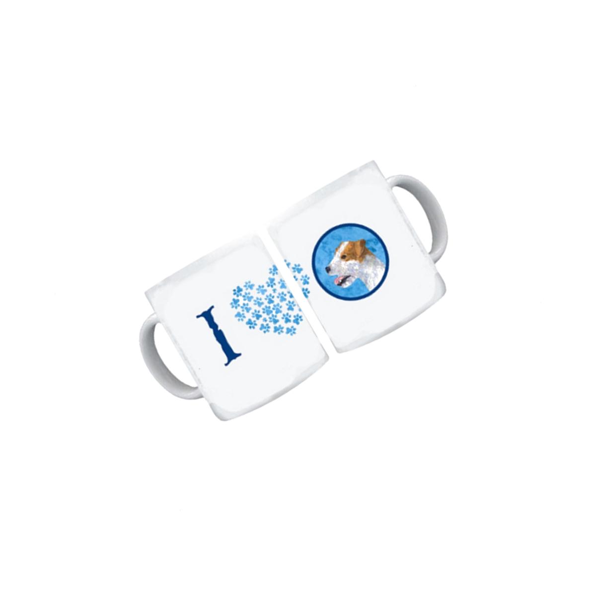 Picture of Carolines Treasures SS4780-BU-CM15 15 oz. Jack Russell Terrier Dishwasher Safe Microwavable Ceramic Coffee Mug