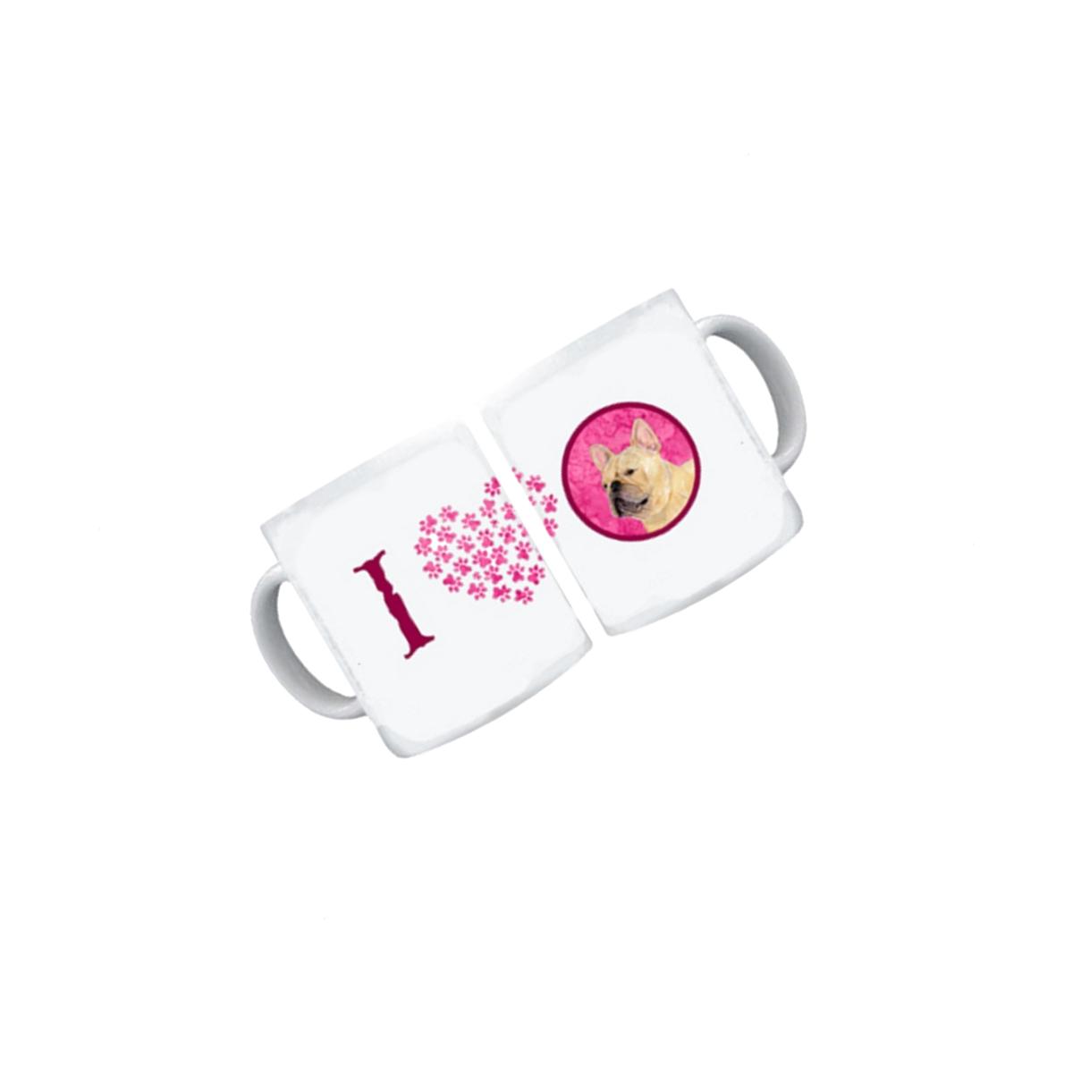 Picture of Carolines Treasures SS4761-PK-CM15 15 oz. French Bulldog Dishwasher Safe Microwavable Ceramic Coffee Mug