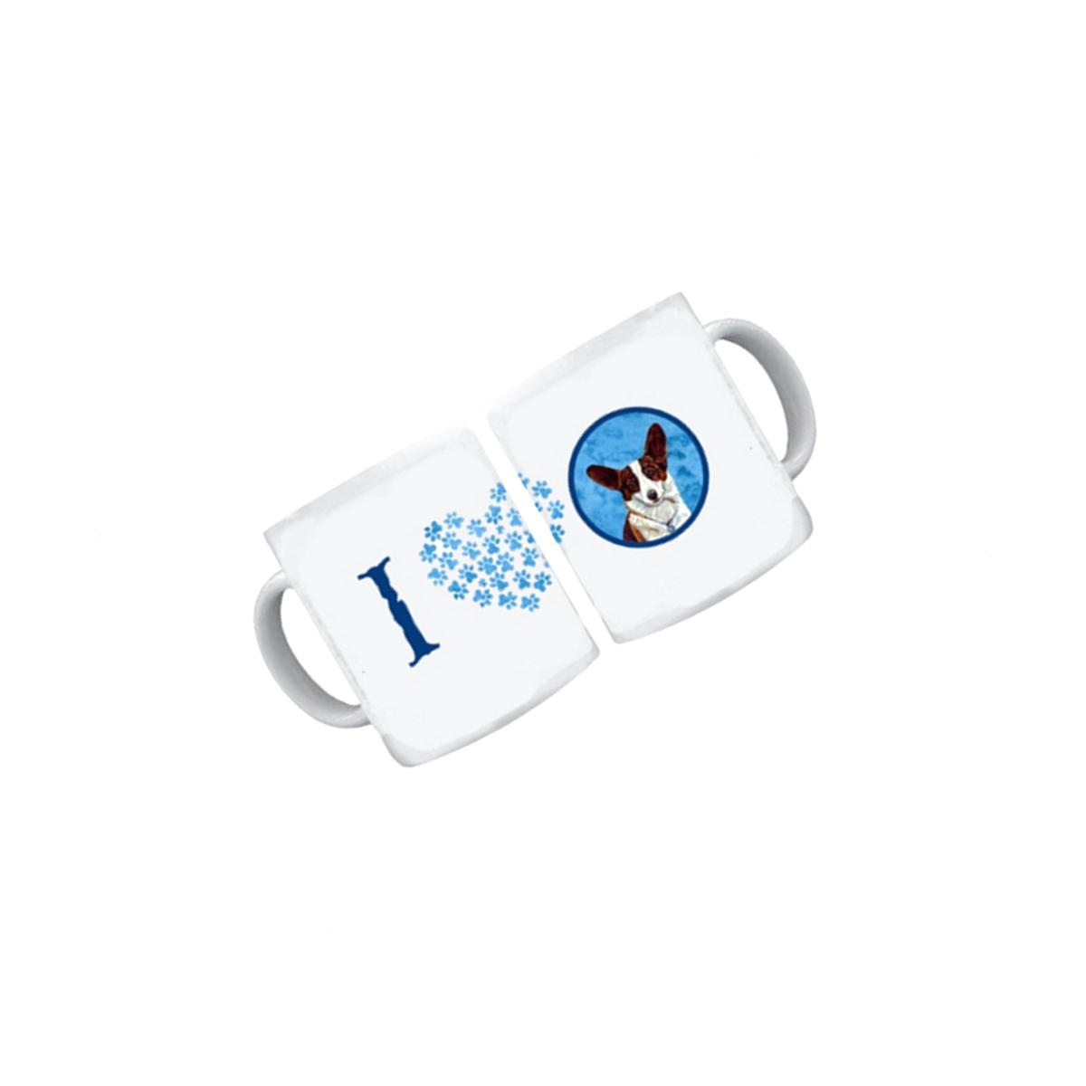 Picture of Carolines Treasures LH9378BU-CM15 15 oz. Corgi Dishwasher Safe Microwavable Ceramic Coffee Mug