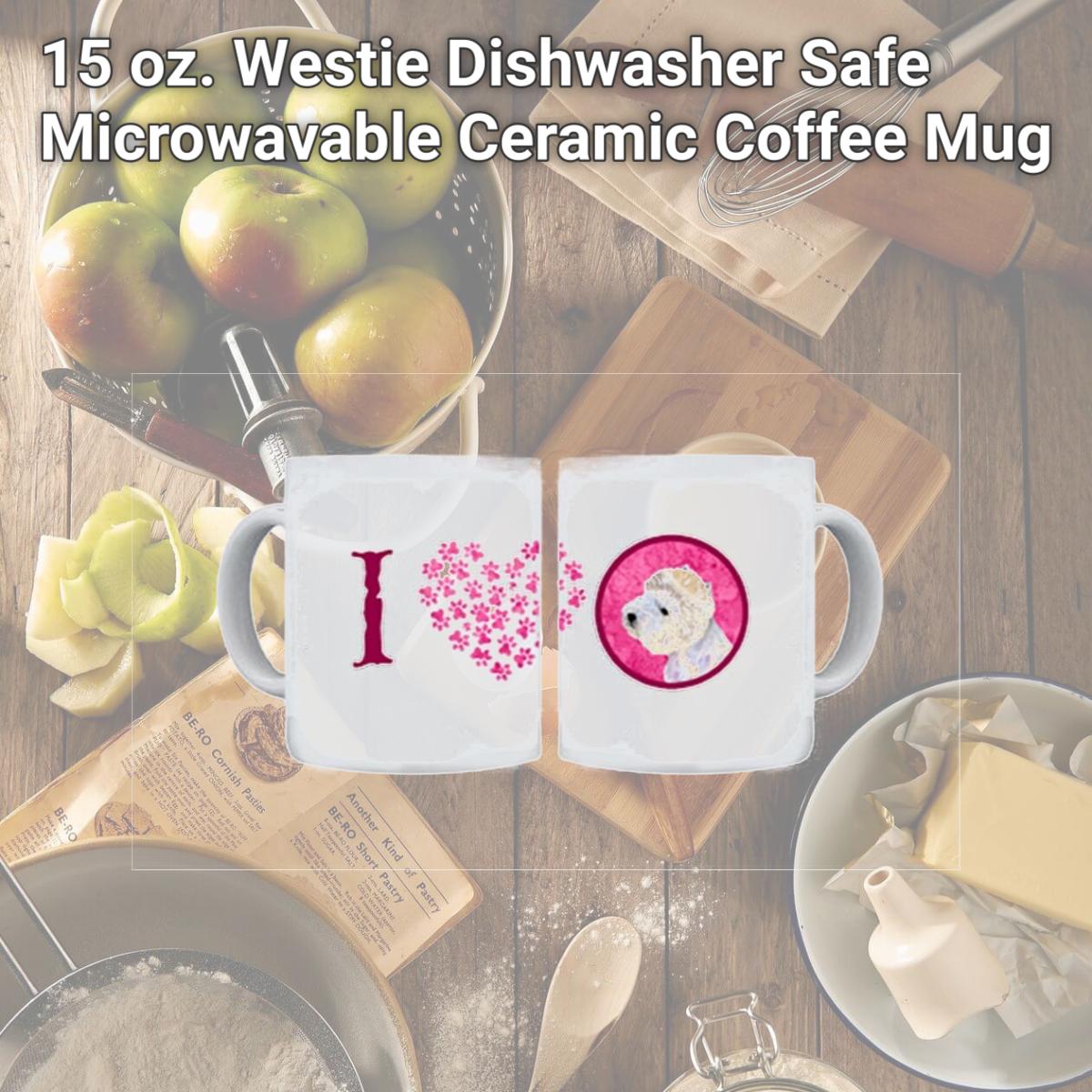 Picture of Carolines Treasures LH9360PK-CM15 15 oz. Westie Dishwasher Safe Microwavable Ceramic Coffee Mug