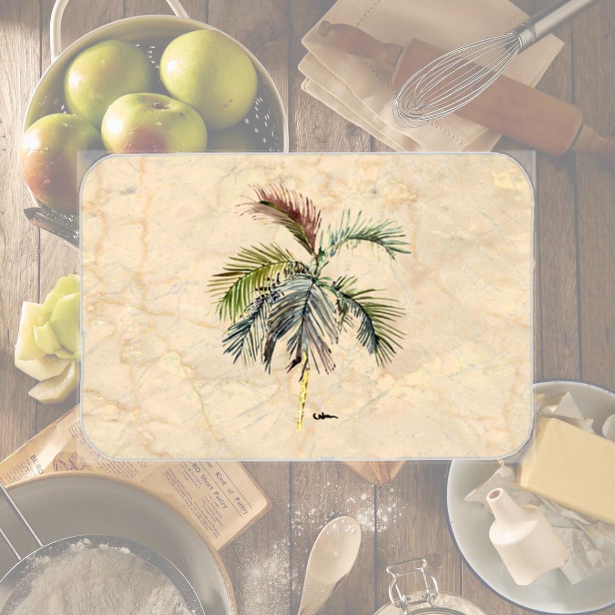 Picture of Carolines Treasures 8483LCB 15 X 12 In. Palm Tree Glass Cutting Board Large Size