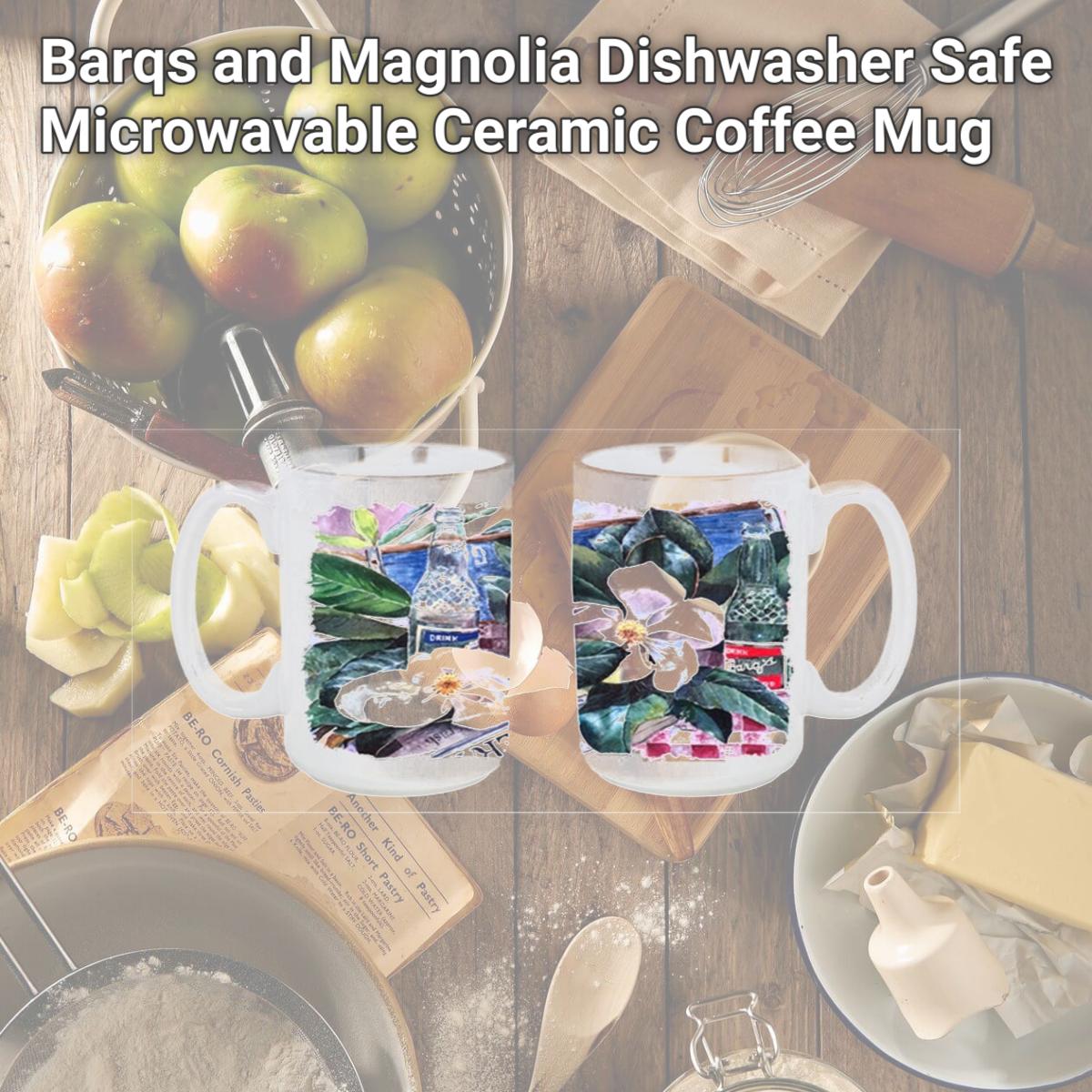 Picture of Carolines Treasures 1009CM15 Barqs and Magnolia Dishwasher Safe Microwavable Ceramic Coffee Mug