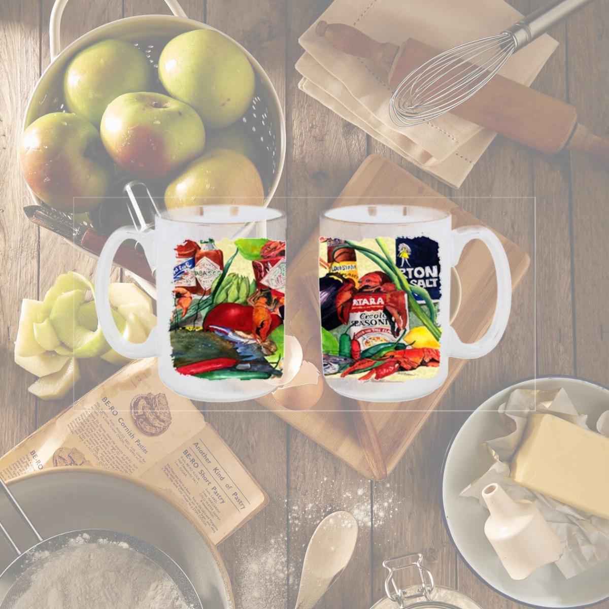 Picture of Carolines Treasures 1020CM15 Spices and Crawfish Dishwasher Safe Microwavable Ceramic Coffee Mug