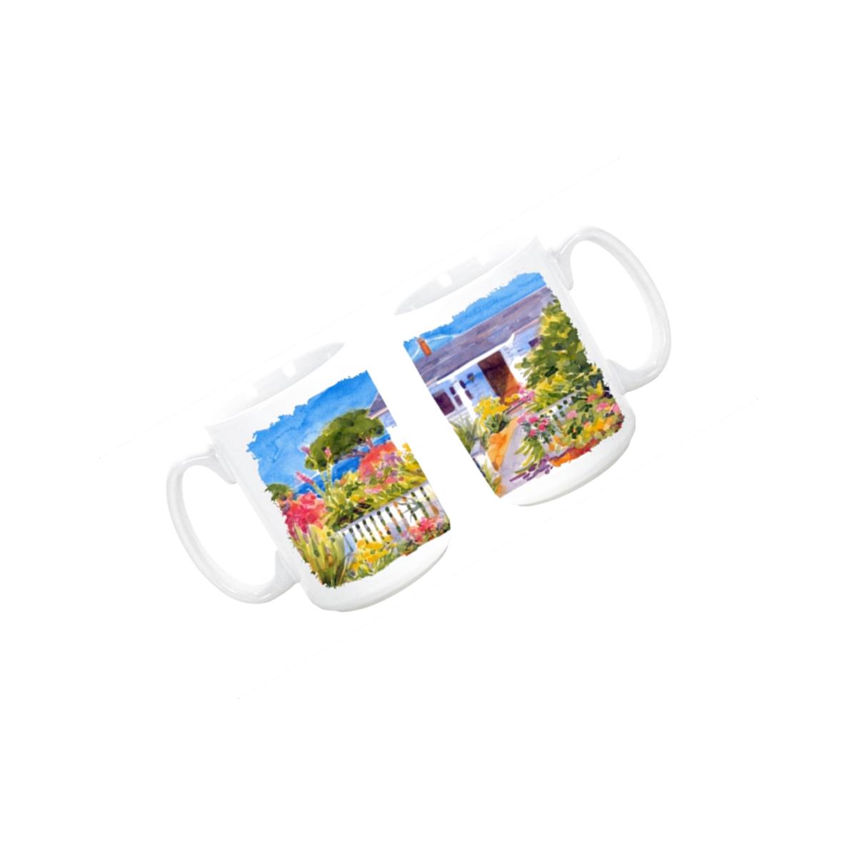 Picture of Carolines Treasures 6034CM15 Seaside Beach Cottage Dishwasher Safe Microwavable Ceramic Coffee Mug