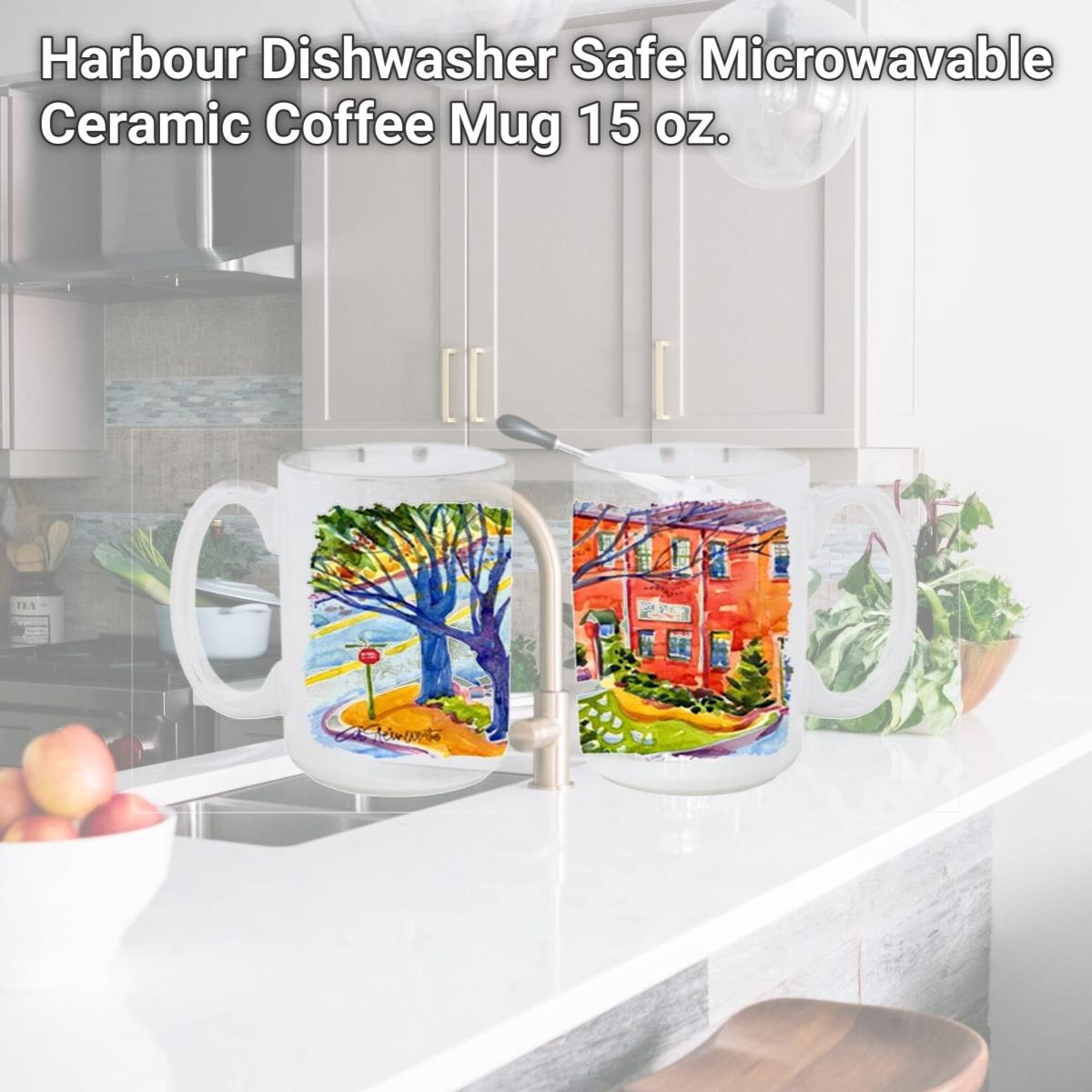Picture of Carolines Treasures 6057CM15 Harbour Dishwasher Safe Microwavable Ceramic Coffee Mug 15 oz.