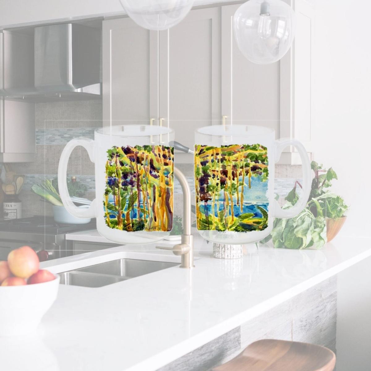 Picture of Carolines Treasures 6064CM15 Tree - Banyan Tree Dishwasher Safe Microwavable Ceramic Coffee Mug 15 oz.