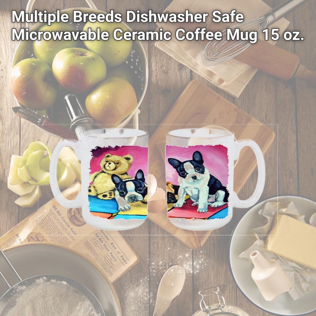 Picture of Carolines Treasures 7205CM15 Multiple Breeds Dishwasher Safe Microwavable Ceramic Coffee Mug 15 oz.