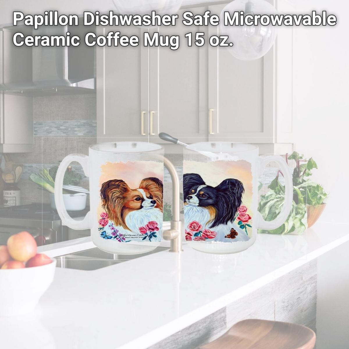 Picture of Carolines Treasures 7272CM15 Papillon Dishwasher Safe Microwavable Ceramic Coffee Mug 15 oz.