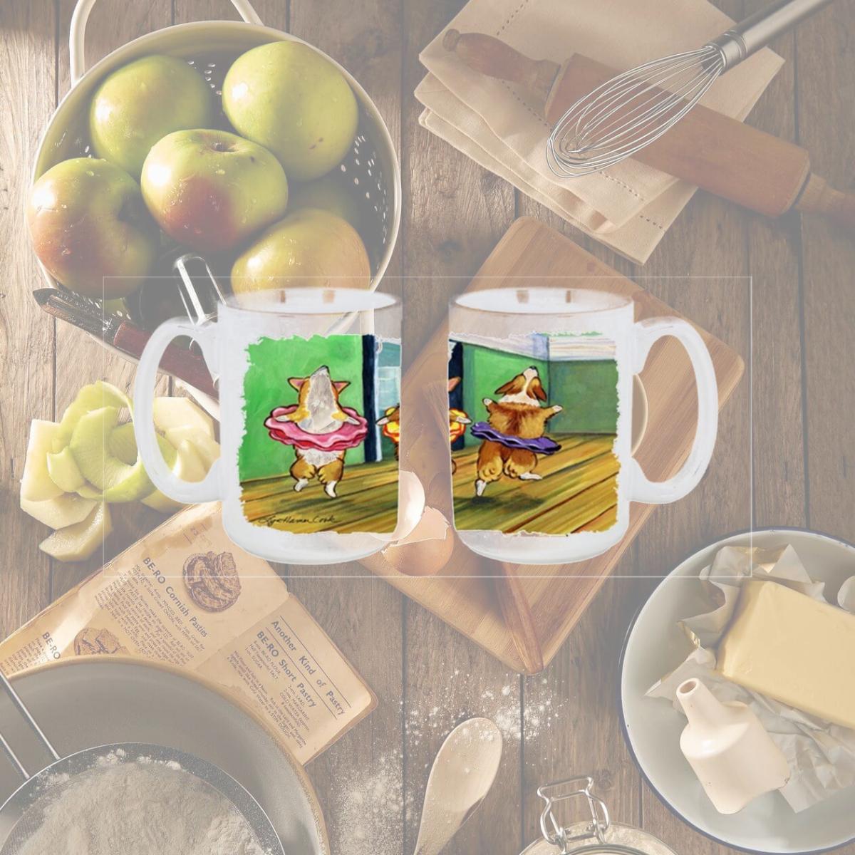 Picture of Carolines Treasures 7276CM15 Little Ballerina Corgi Dishwasher Safe Microwavable Ceramic Coffee Mug 15 oz.