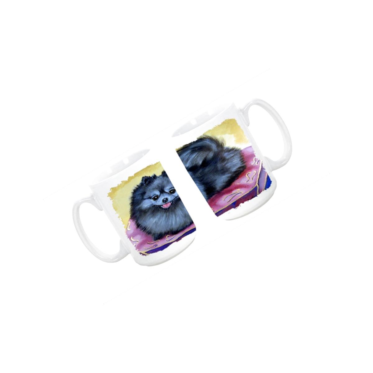 Picture of Carolines Treasures 7503CM15 Pomeranian Dishwasher Safe Microwavable Ceramic Coffee Mug 15 oz.