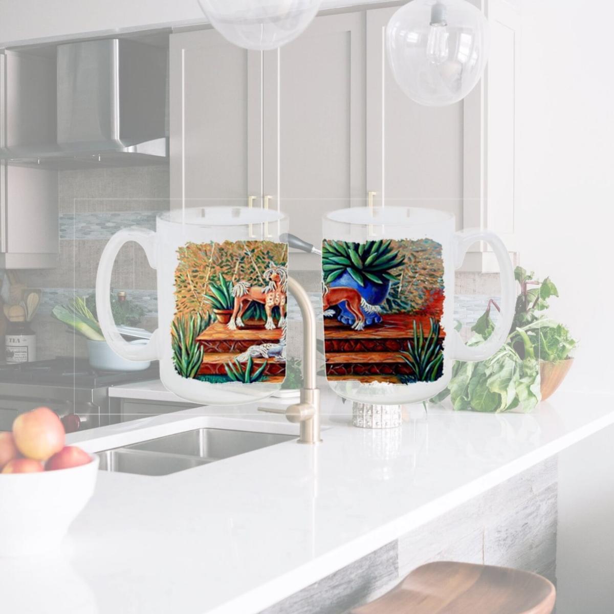 Picture of Carolines Treasures 7505CM15 Chinese Crested Dishwasher Safe Microwavable Ceramic Coffee Mug 15 oz.