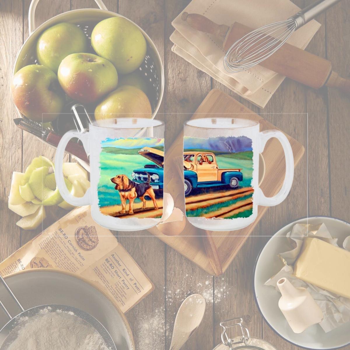 Picture of Carolines Treasures 7513CM15 Bloodhound Dishwasher Safe Microwavable Ceramic Coffee Mug 15 oz.