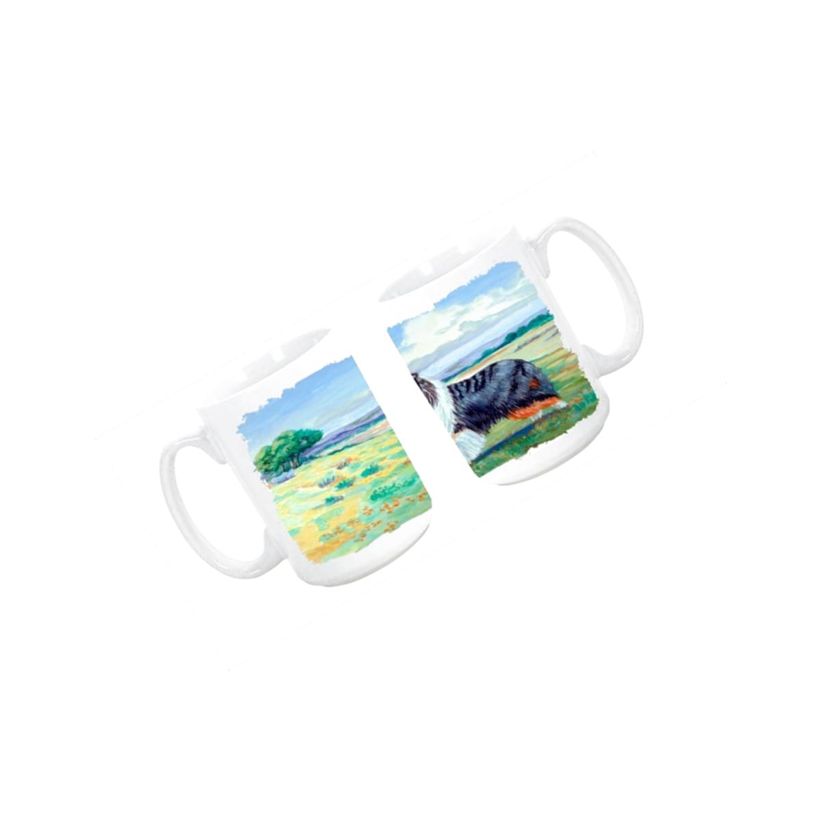 Picture of Carolines Treasures 7140CM15 Collie Dishwasher Safe Microwavable Ceramic Coffee Mug 15 oz.