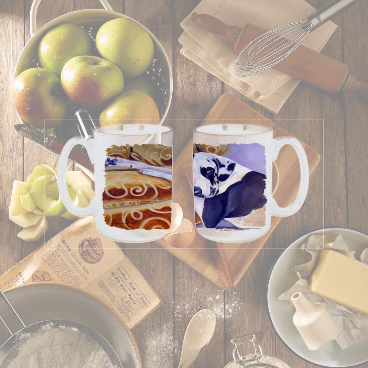 Picture of Carolines Treasures 7162CM15 Harlequin Natural Great Dane Dishwasher Safe Microwavable Ceramic Coffee Mug 15 oz.