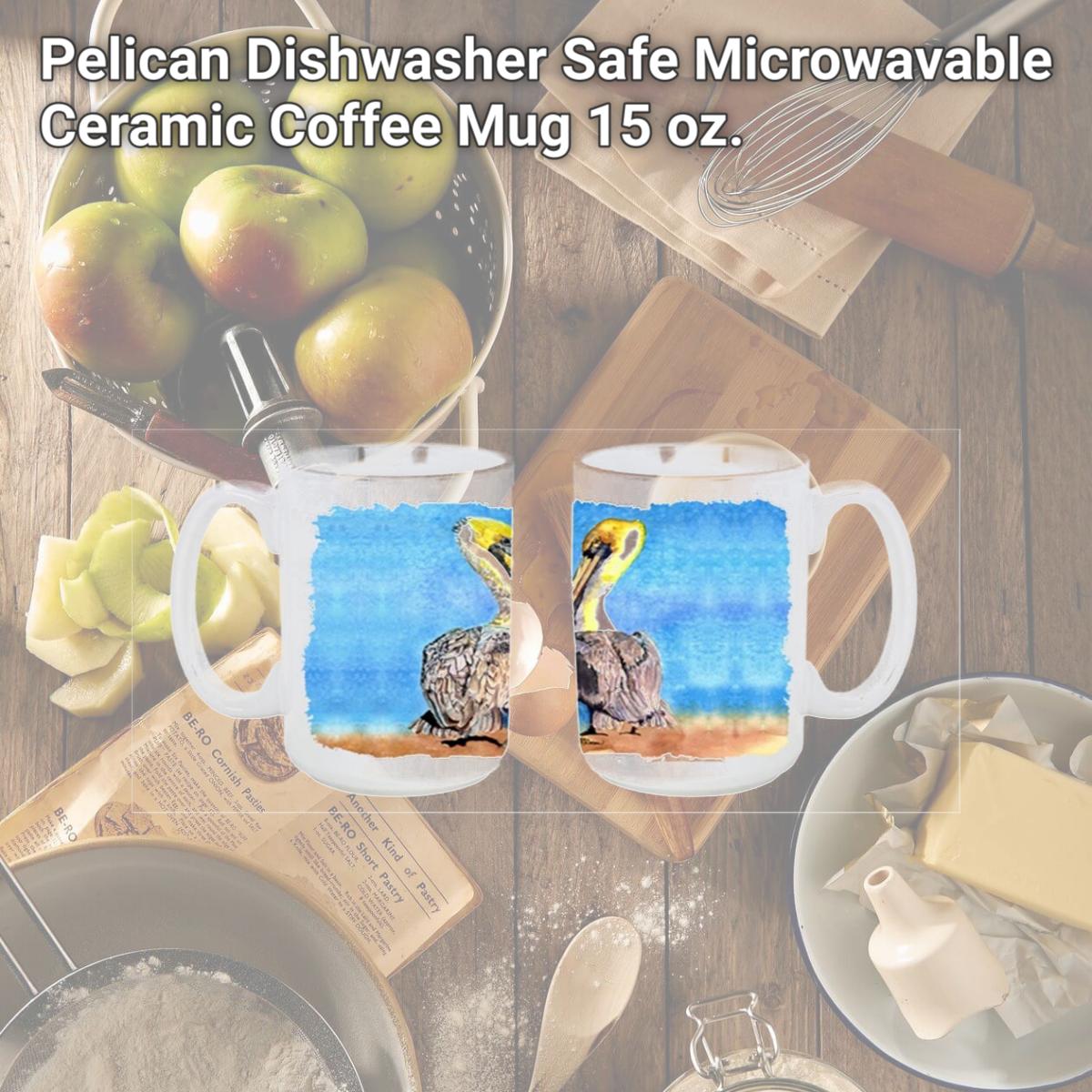 Picture of Carolines Treasures 8539CM15 Pelican Dishwasher Safe Microwavable Ceramic Coffee Mug 15 oz.
