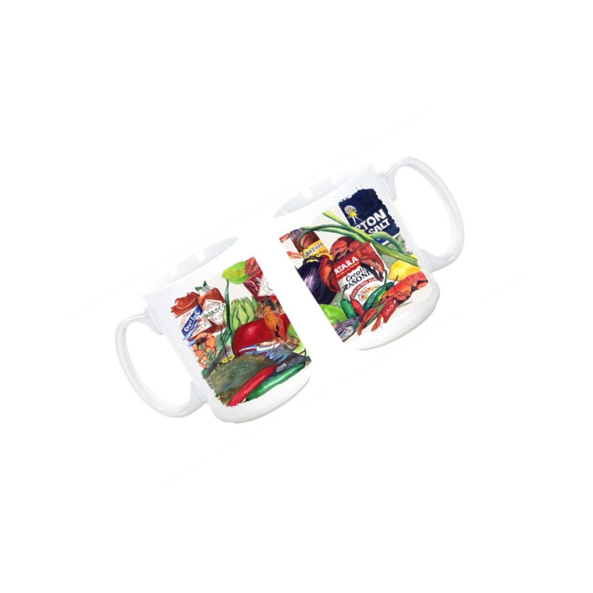 Picture of Carolines Treasures 8540CM15 Louisana Spices Dishwasher Safe Microwavable Ceramic Coffee Mug 15 oz.