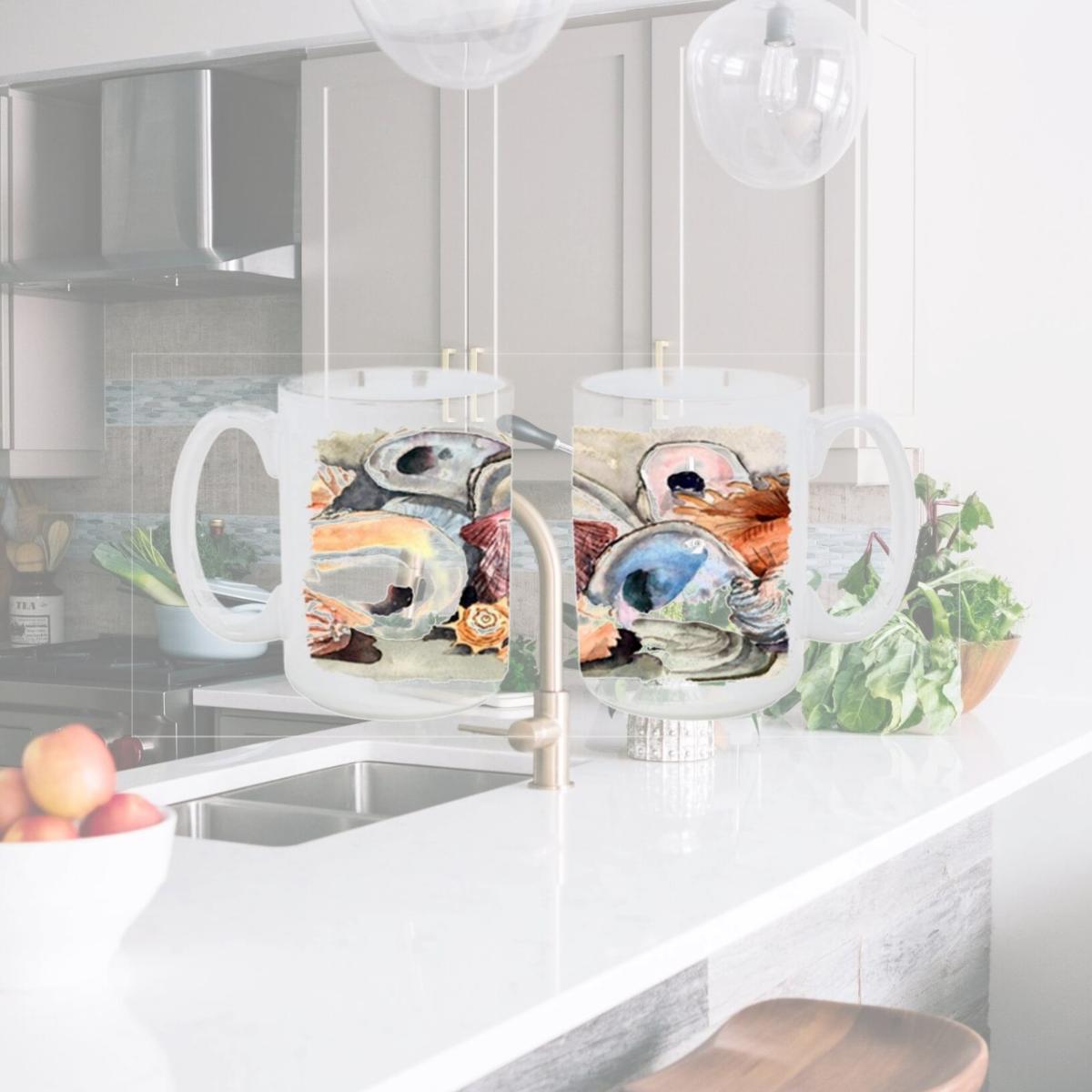 Picture of Carolines Treasures 8619CM15 Sea Shells Dishwasher Safe Microwavable Ceramic Coffee Mug 15 oz.