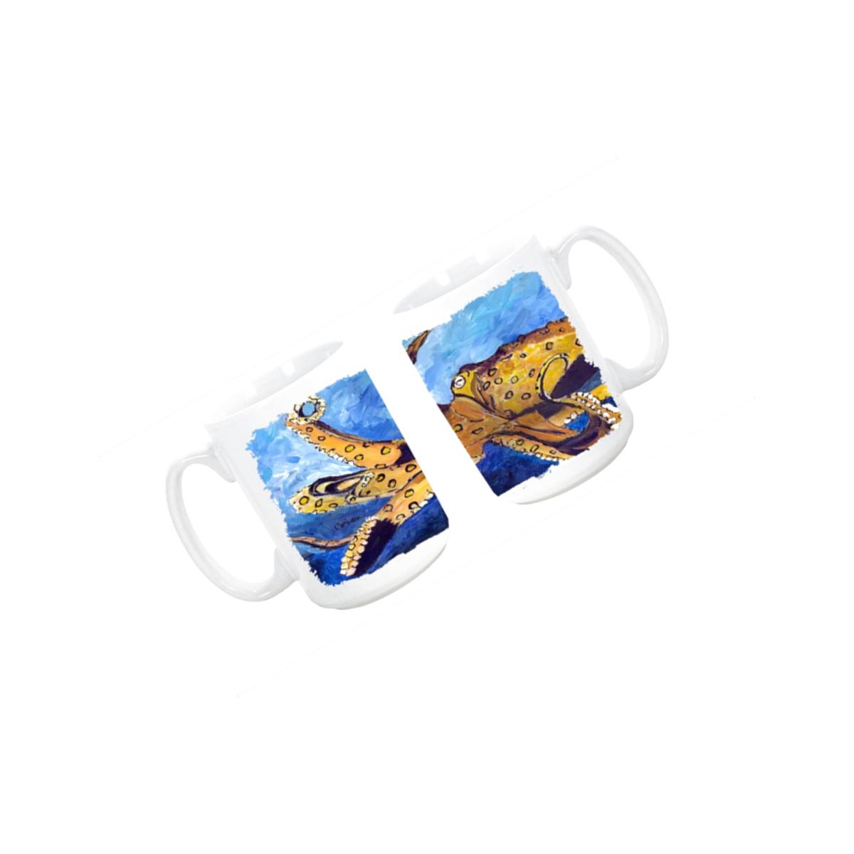 Picture of Carolines Treasures 8794CM15 Octopus Dishwasher Safe Microwavable Ceramic Coffee Mug 15 oz.