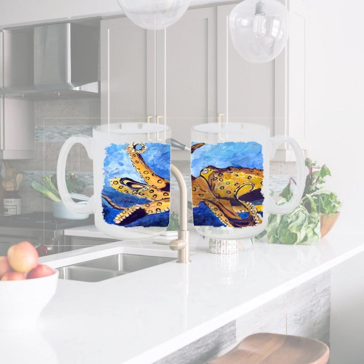 Picture of Carolines Treasures 8794CM15 Octopus Dishwasher Safe Microwavable Ceramic Coffee Mug 15 oz.