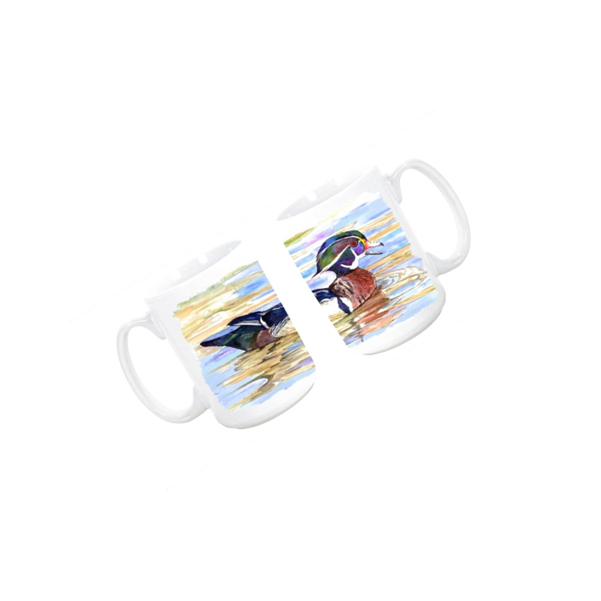 Picture of Carolines Treasures 8831CM15 Wood Duck Dishwasher Safe Microwavable Ceramic Coffee Mug 15 oz.