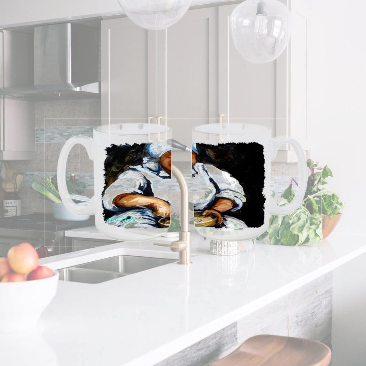 Picture of Carolines Treasures MW1087CM15 Hot Water Cornbread Dishwasher Safe Microwavable Ceramic Coffee Mug 15 oz.