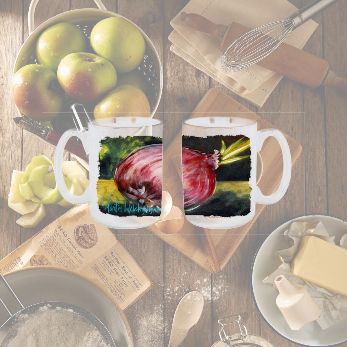 Picture of Carolines Treasures MW1092CM15 Vegetables - Onion One-Yun Dishwasher Safe Microwavable Ceramic Coffee Mug 15 oz.