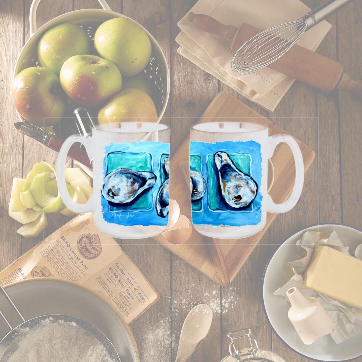 Picture of Carolines Treasures MW1110CM15 Oysters Oyster Plus Oyster - Oysters Dishwasher Safe Microwavable Ceramic Coffee Mug 15 oz.