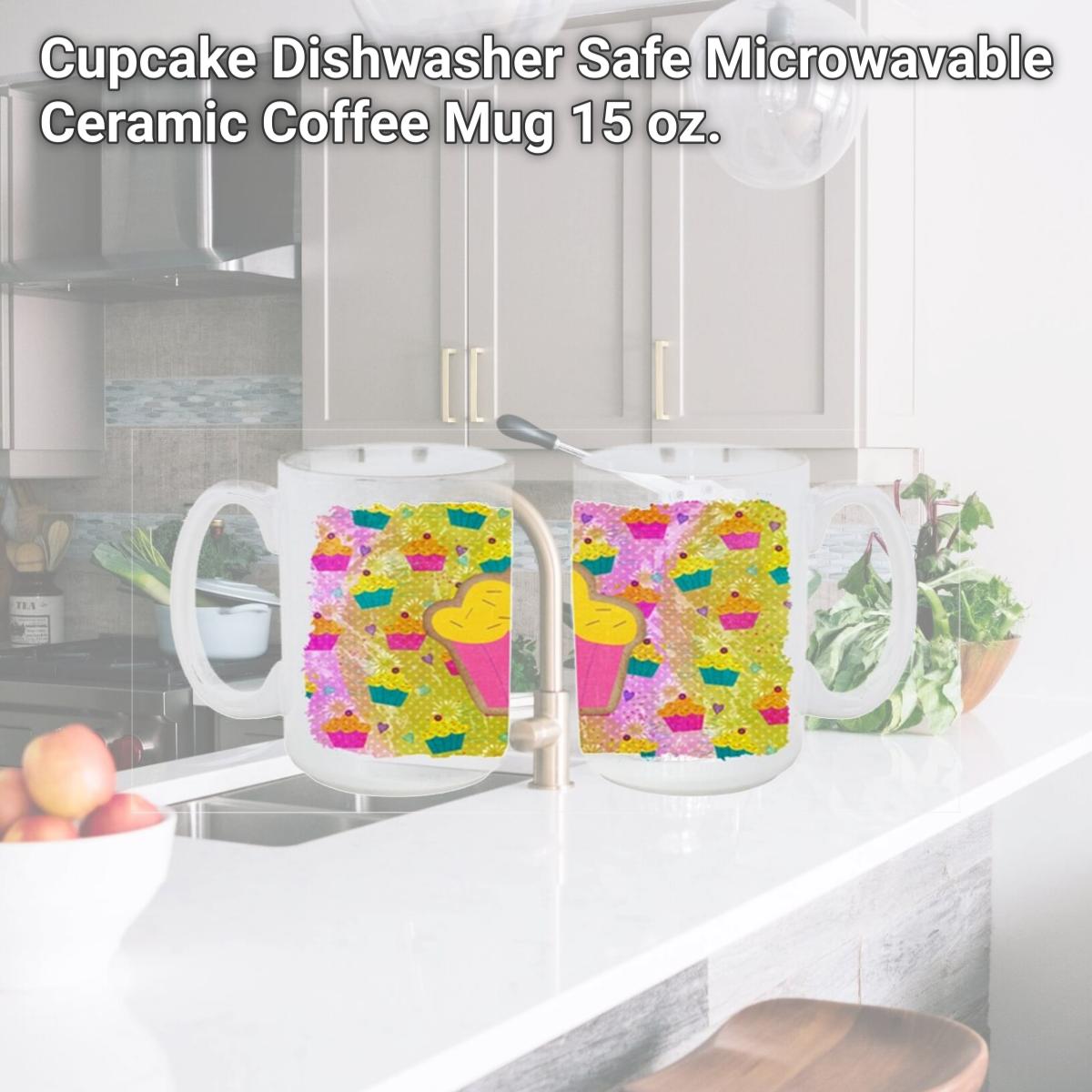 Picture of Carolines Treasures SB3003CM15 Cupcake Dishwasher Safe Microwavable Ceramic Coffee Mug 15 oz.
