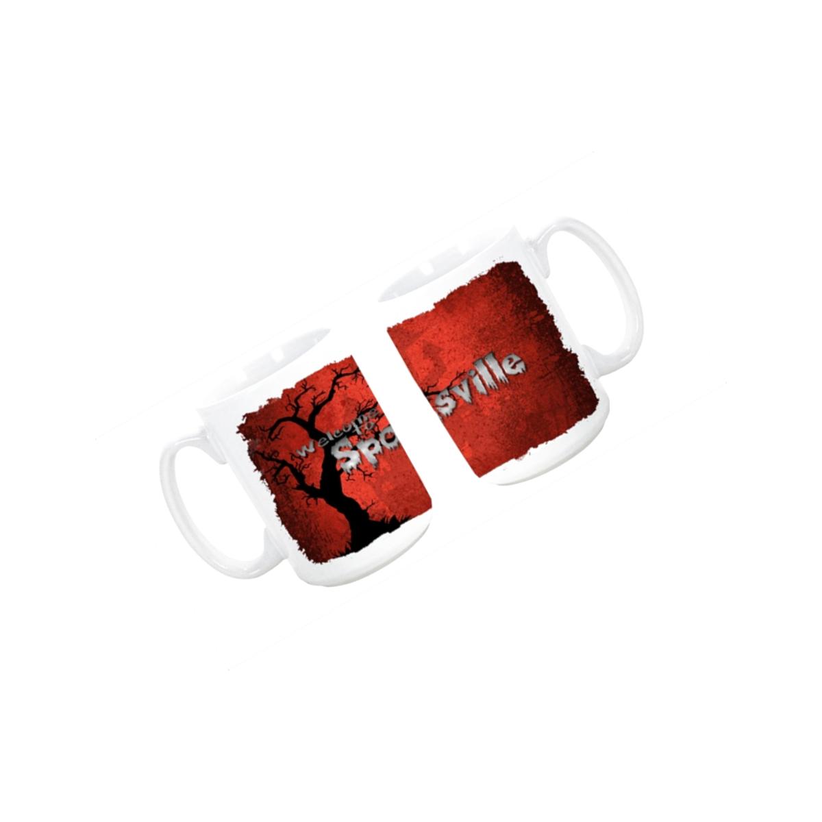 Picture of Carolines Treasures SB3008CM15 Welcome to Spooksville Halloween Dishwasher Safe Microwavable Ceramic Coffee Mug 15 oz.