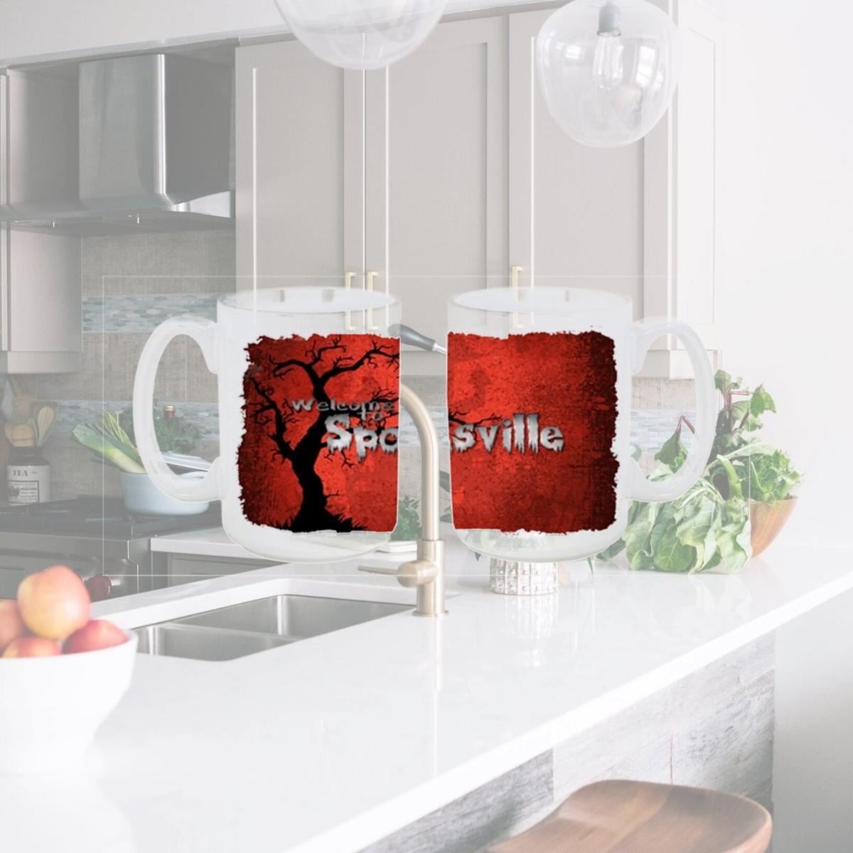 Picture of Carolines Treasures SB3008CM15 Welcome to Spooksville Halloween Dishwasher Safe Microwavable Ceramic Coffee Mug 15 oz.