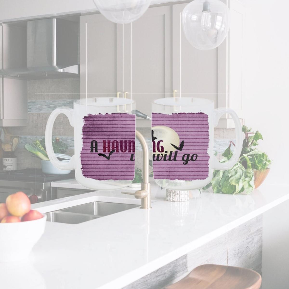 Picture of Carolines Treasures SB3015CM15 A Haunting we will go Halloween Dishwasher Safe Microwavable Ceramic Coffee Mug 15 oz.