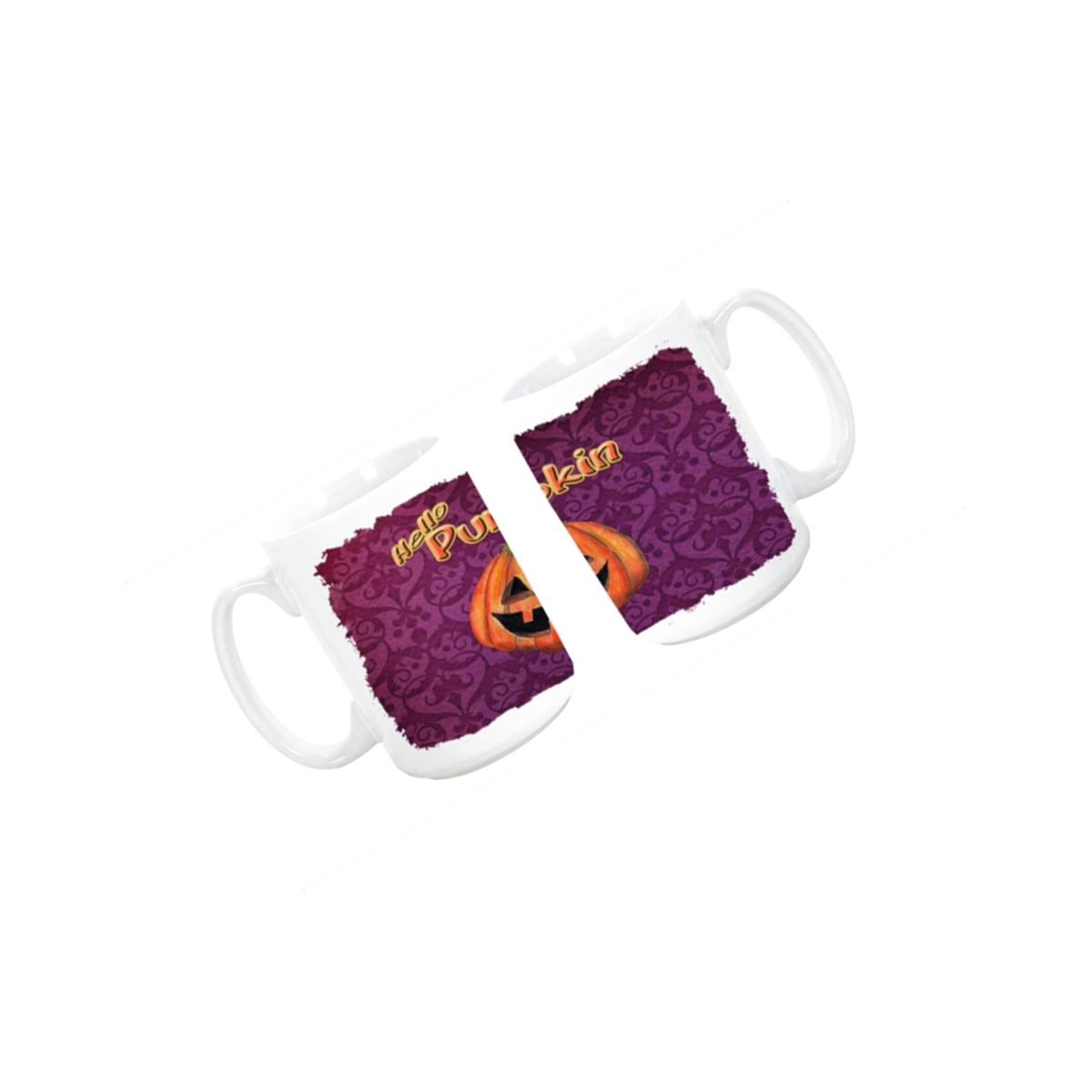 Picture of Carolines Treasures SB3017CM15 Hello Pumpkin Halloween Dishwasher Safe Microwavable Ceramic Coffee Mug 15 oz.