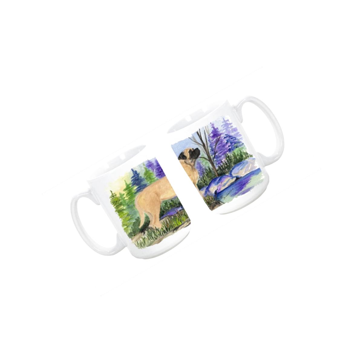 Picture of Carolines Treasures SS8009CM15 Mastiff Dishwasher Safe Microwavable Ceramic Coffee Mug 15 oz.