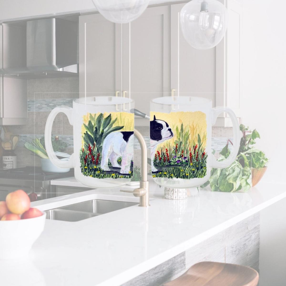 Picture of Carolines Treasures SS8109CM15 French Bulldog Dishwasher Safe Microwavable Ceramic Coffee Mug 15 oz.