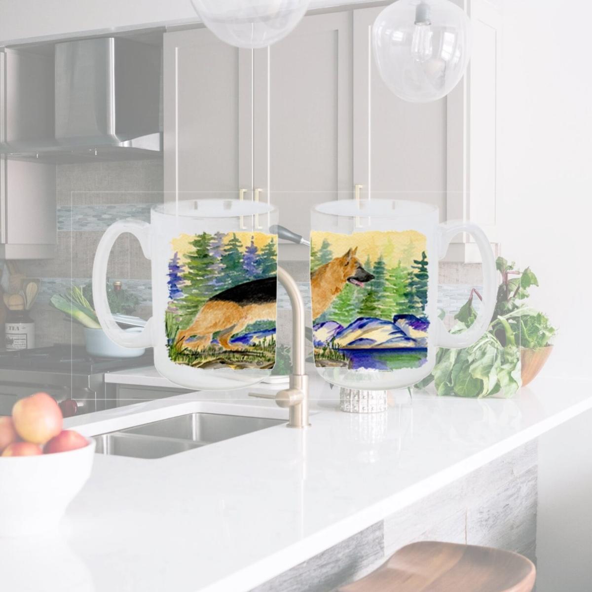 Picture of Carolines Treasures SS8129CM15 German Shepherd Dishwasher Safe Microwavable Ceramic Coffee Mug 15 oz.